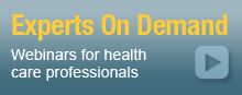 Athoritative webinars for health care professionals